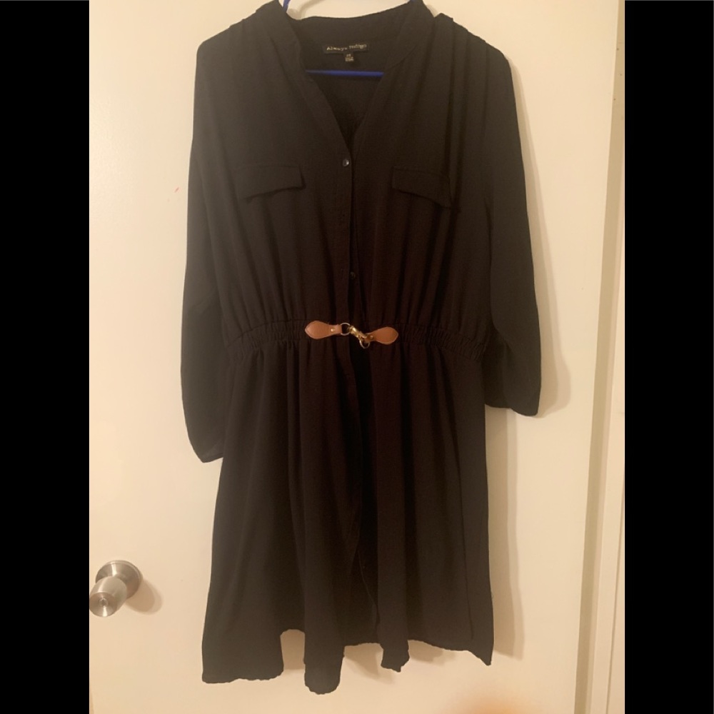Ladies plus 2x black dress